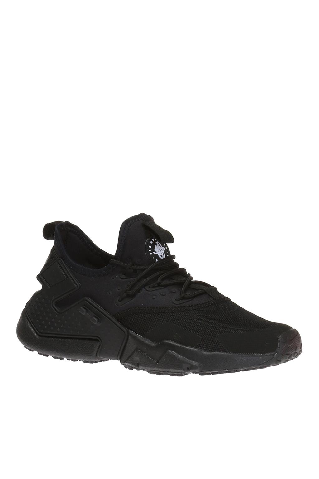 nike huarache drift black white